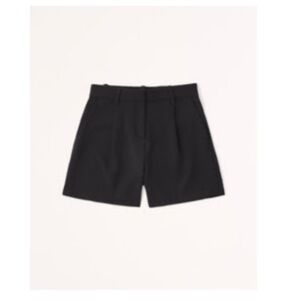 Abercrombie & Fitch High Rise Premium Crepe Tailored Short